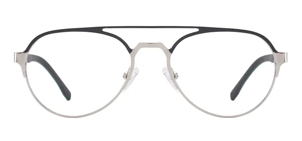 Vintage Double Bridge Glasses (Gray)