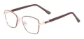 Small Square Metal Eyeglasses