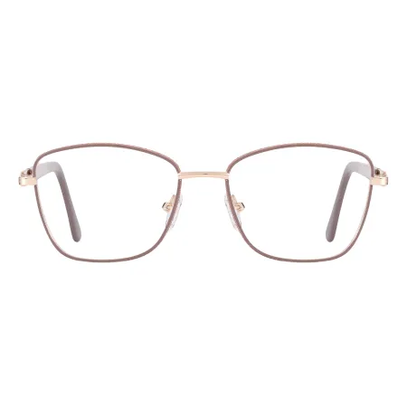 Small Square Metal Eyeglasses