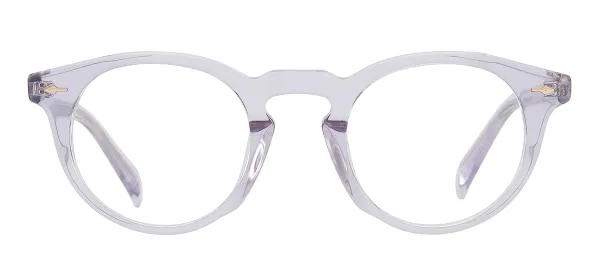 Retro Clear Round Acetate Eyewear (transparency)