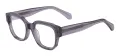 Transparent Geometric Acetate Eyeglasses