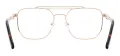 Fashion Double Bridge Metal Glasses