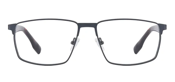 Men Classic Rectangular Glasses (Gray Tortoise)