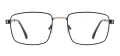Classic Square Metal Eyeglasses