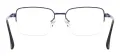 Metal Rectangular Half Rim Glasses