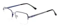 Metal Rectangular Half Rim Glasses