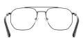Double Bridge Square Metal Eyewear