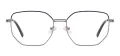 Trendy Geometric Metal Eyeglasses