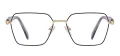 Fashion Geometric Metal Eyewear