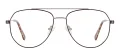 Retro Double Bridge Aviator Glasses