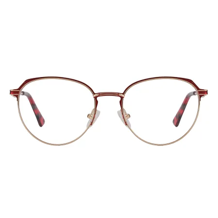 Vintage Oval Metal Glasses