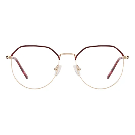 Geometric Fashion Metal Glasses