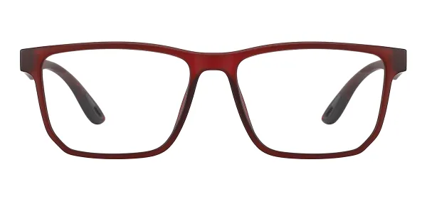 Full Rim TR90 Glasses (Transparent Red)