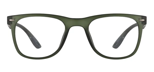 Oval TR90 Full Rim Glasses (Transparent Green)