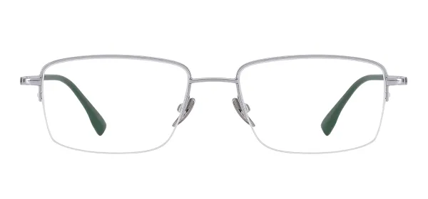 Half Rim Titanium Spectacles (Silver)