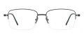 Half Rim Titanium Eyeglasses