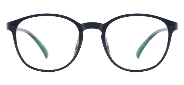 Lightweight Women Round Glasses-Black