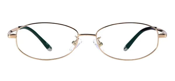 Small Oval Eyeglasses - Gold