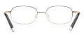 Metal Oval Eyeglasses