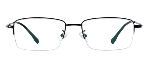 Men Metal Eyeglasses - Black