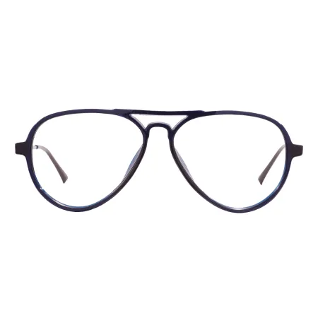 TR Double Bridge Pilot Glasses Frame With Spring Hinge
