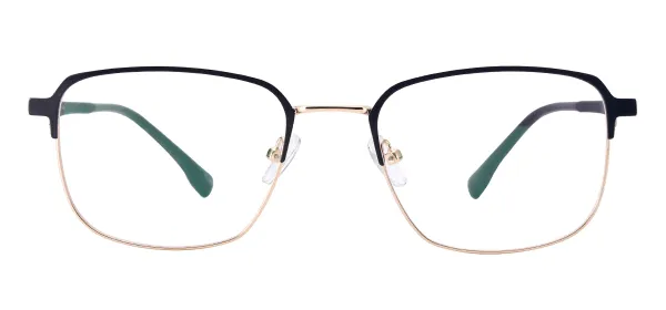 Square Men Spectacles - Black_Gold