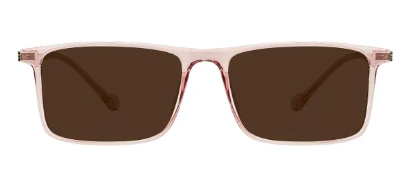 TR Men And Women Sunglasses - Transparent Pink