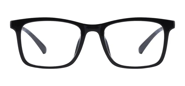 Square TR90 Full Rim Spectacles - Black