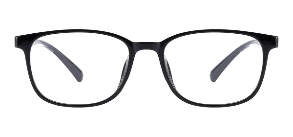 Square TR90 Glasses Frames - Black