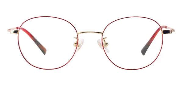 Small Round Frame - Red
