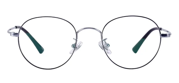 Round Full Rim Frame - Black_Silver