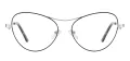 Metal Cat Eye Full Rim Glasses