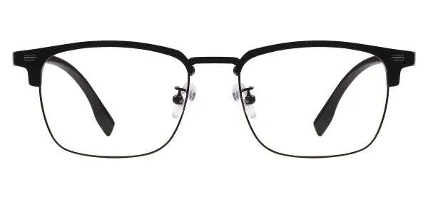 Browline Vintage Eyegalsses - Black