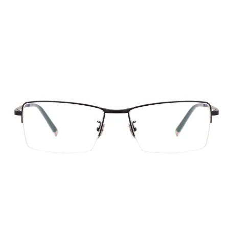 Classical Titanium Half Rim Eyeglasses