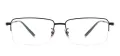 Half Rim Men Titanium Rectangular Durable Eyeglasses Frame
