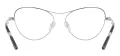 Metal Cat Eye Full Rim Glasses