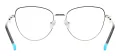 Cat Eye Metal Eyeglasses