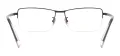 Classical Titanium Half Rim Eyeglasses