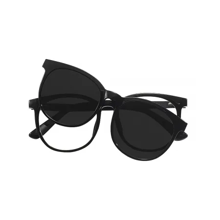 Round Clip-On Sunglasses