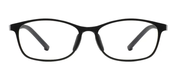TR90 Rectangular Kids Glasses - Black