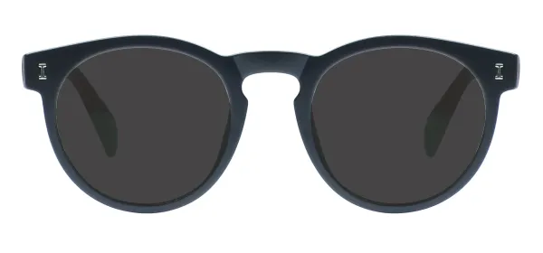 Plastic Round Sungalsses - Black