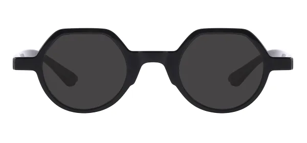 Oval Polarized Sunglasses - Black