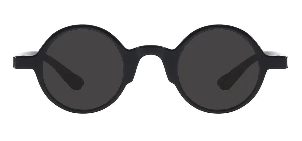 Round Lightweight Sungalsses - Black