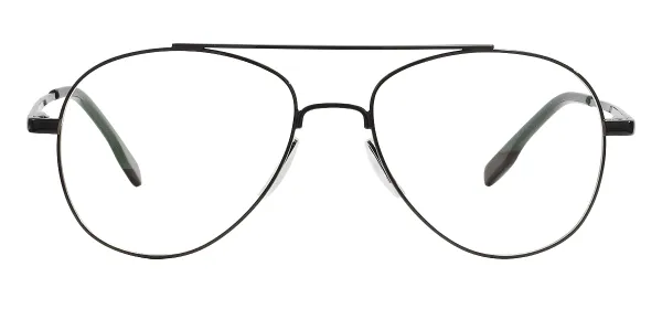 Double Bridge Eyeglasses - Black