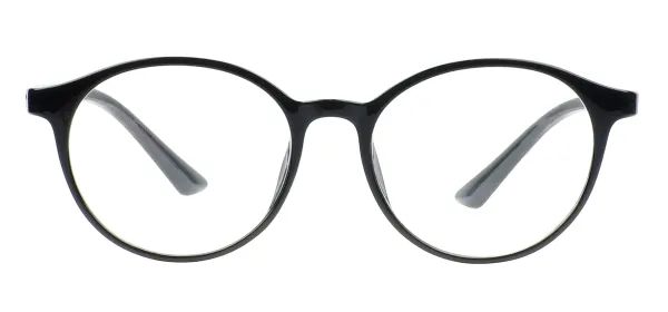 Round TR90 Eyewear Frames - Black