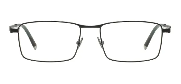 Oversized Titanium Eyeglasses - Black