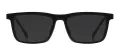 Rectangular Acetate Clip-On Sunglasses