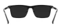 Rectangular Acetate Clip-On Sunglasses