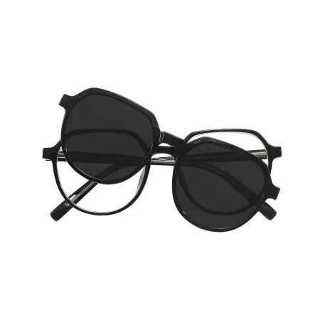 Acetate Clip-On Polarized Sunglasses