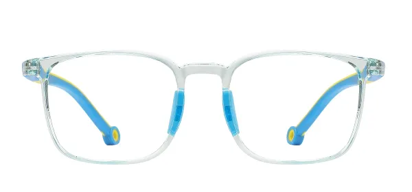 Square Kids Glasses Frame - Blue